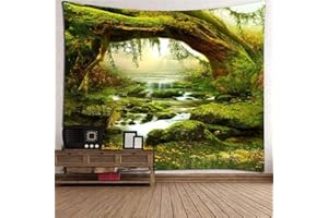 AYES Arazzo da parete, arazzo hippie stampa mandala indiano arazzo decorativo da appendere alla parete arte arazzo spiaggia lenzuolo lenzuolo tovaglia da spiaggia verde, Poliestere, 200x180CM