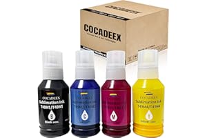 COCADEEX T49N Lot de 4 cartouches d'encre de sublimation compatibles avec imprimante à sublimation SureColor F100 F500 F501
