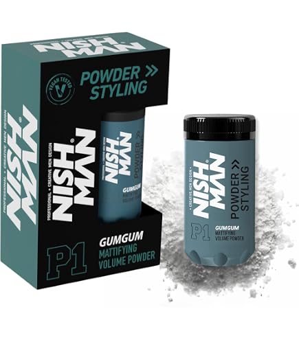 Poudre Coiffante Nishman P1 - Volume Et Contrôle Léger - Effet Mat - 20g - Pour Hommes