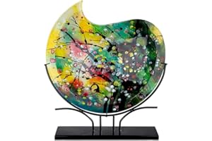 GILDE GLAS art Dekoracyjny wazon, szkło, wielokolorowy, wysokość 50 cm