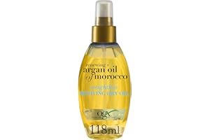 OGX Olio di Argan del Marocco Nebbia di olio per capelli secchi ravvivante senza peso 118 ml (la confezione può variare)