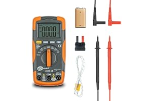 SONEL CMM-10 Multimetro digitale professionale tester, tester elettricista tensione AC/DC 600V Resistenza/Capacita/Frequenza/Ciclo di lavoro/Temperaeture (CMM-10)