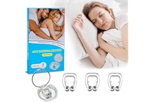 Robofun Pince Nez Anti Ronflement, 8 Pièces Clip de Nez en Silicone Magnétique, Dispositifs Anti-Ronflement Réutilisable, Dilatateur Nasal pour Sommeil Plus Confortable, Améliore Respiration