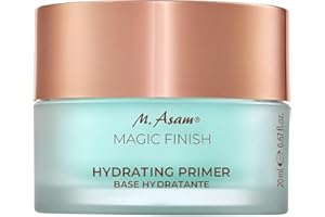 ‎M. ASAM M. Asam MAGIC FINISH Hydrating Primer (20ml) – Feuchtigkeitsspendender Primer für extra langen Make-up Halt, erfrischt die Haut & polstert Fältchen auf, mit Aloe Vera & Hyaluron, vegan & parfümfrei