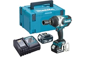 Makita DTW1001RTJ Brushless - Llave de impacto 1050Nm, inserción 3/4", 2 baterías de 18V, 5.0 Ah Li-ion