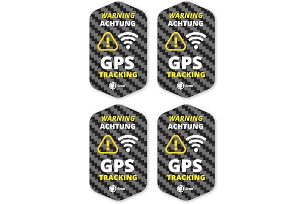 iSecur Set 4 GPS Tracking Dekaler 3 x 5 cm - hin833