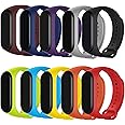 Maspen Rem för Xiaomi Mi Band 4/Mi Band 3 rem, mjukt silikon ersättningsarmband tillbehör för Xiaomi Mi Band 3/4