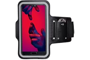 CoverKingz Sportarmband für Huawei P20 Pro - Armtasche mit Schlüsselfach P20 Pro - Sport Laufarmband Handy Armband Schwarz