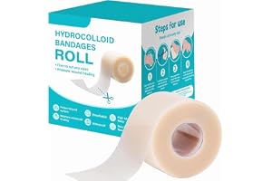 Nigwedete Hydrocolloid Roll for Wound Care & Acne Treatment (5cm x 2m), Cut-to-Size Hydrocolloid Bandages, Ultra-Absorbent, Flexible, Waterproof & Skin-Friendly, Self-Adhesive Patch for Sensitive Skin