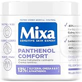 Mixa, Panthenol Comfort Soothing Moisturizing Cream, 13% Glycerin, Omega 6 &amp; 9 &amp; Panthenol, for Atopic Tendency Skin, Hypoall