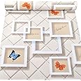 Wolpin Wall Stickers Wallpaper (45 cm x 10 m) 3D Frame Butterfly PVC DIY Self Adhesive Decal, Kids Room, Nursery Interior Decor, Multicolour