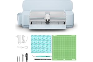 LOKLiK iCraft Máquina Plotter - Máquina de Corte para Personalizar Textiles, Tazas, Bolsas, Pegatinas y Decoración. Funciona con Vinilo, Papel, Cuero, Cartón y Más. (Azul)
