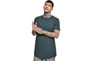 Urban Classics Camiseta Larga Hombre Camiseta Negro Regular