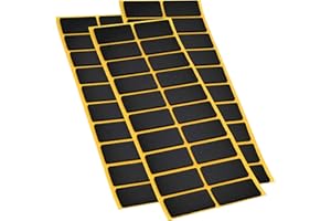 Adsamm® / 60 x antiscivolo autoadesivi/neri / 20x40 mm/rettangolari/piedini adesivi antisdrucciolo in gomma espansa EPDM/cuscinetti protettivi per arredi Adsamm® Quality