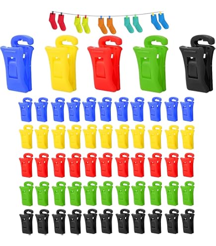 Pinces à Chaussettes pour Machine à Laver et Sèche-Linge, Pinces à Linge Extérieur Solides, Anti-Glisse, Durable – Accessoire Essentiel pour Jour de Lessive (Pack de 35