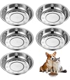 Set 10 Ciotole Per Gatti In Acciaio Inox - Diametro 15 Cm, Basse, Lavabili In Lavastoviglie