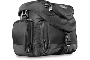 Mantona Premium Kameratasche - Universaltasche inkl. Schnellzugriff, Staubschutz, Tragegurt und Zubehörfach, geeignet für DSLM und DSLR Kameras, schwarz