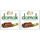 Nestl&eacute; Damak Antep Fıstıklı S&uuml;tl&uuml; Kare &Ccedil;ikolata 60 g, 1 Adet 2li paket