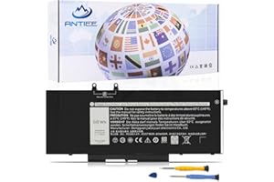 ANTIEE 4GVMP 7.6V 68Wh Laptop Akku Kompatibel mit Dell Latitude 5400 5500 Precision 3540 3550 Inspiron 7590 7591 7791 2-in-1 Series 1V1XF R8D7N RF7WM 9JRYT 09JRYT 0X77XY 0C5GV2