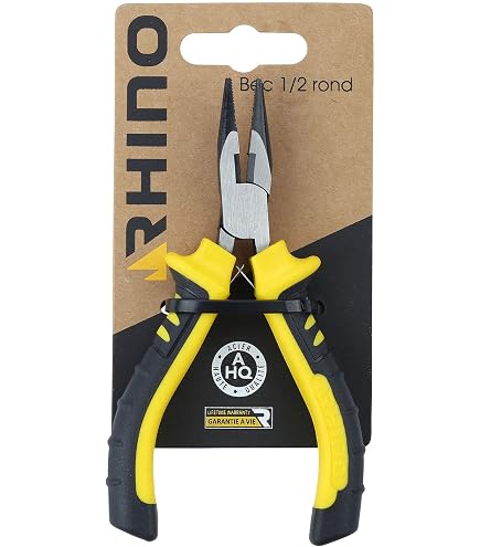 Pince à Bec Rhino 160mm - Acier Haute Qualité - Manche Bi-Matière - Garantie à Vie