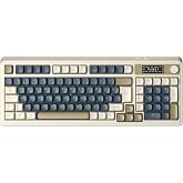 Aula S99 Pro Retro RGB Gaming 3 Modlu Bluetooth/2.4GHz/USB-C Kablosuz Makrolu T&uuml;rk&ccedil;e Q Klavye (Lacivert)