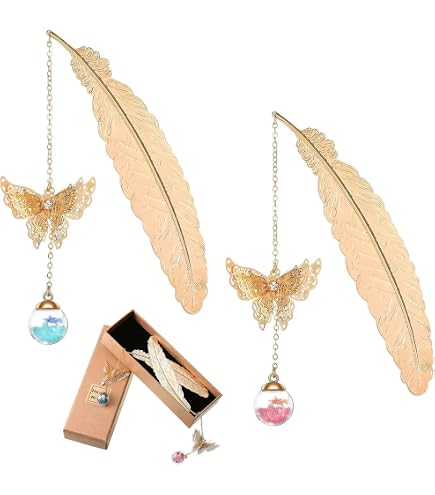 ONEBO 4 Pezzi Segnalibro in Metallo con Rosa, Vintage Stile Artigianato, Rose Fiore in Oro e Argento ONEBO 4 Pezzi Segnalibro in Metallo con Rosa, Vintage Stile Artigianato, Rose Fiore in Oro e Argento