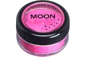 Moon Glow - Neon UV Glitter Shaker 5g Hot Pink – Glows brightly under UV Lighting!