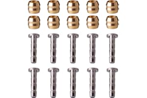VNDKGN ​10Set Brake Olive Insert,Olive And Barb BH90 Insert Aluminum Alloy Hydraulic Disc Brake Hose Connector Kit Anti-Corrosion Sealed Washers,Mountain Bike Bicycle Motorcycle Repair Replacement Parts,Bh90