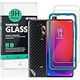 IBYWIND Vetro Temperato per Xiaomi Mi 9T /Mi 9T Pro,[2Pezzi]con Protezione Obiettivo Fotocamera,Skin in Stile Fibra di Carbon