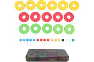 FOTABPYTI Bobines de Ligne en Mousse, bobines de Mousse de pêche légères et Pratiques pour hameçons enroulés pour Les Leaders pour Les Plates-Formes pour Le Stockage des Lignes de pêche