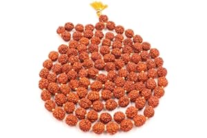 ‎ZAP IMPEX Zap Impex Rudraksha Mala zertifizierte natürliche kleine Rudraksha-Halskette, Original Rudraksha Mala-Zertifikat, 5 mm Rudraksha (Größe: 5 mm, Perlen: 108+1)