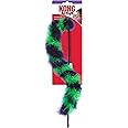 KONG Twisted Boa Teaser Cat Wand, Interactive Feather Cat Toy with Catnip, Promotes Healthy Exercise, Hunting, Chasing, Active Indoor Play, Dynamic Motion, Mimics Prey, for Cats, Kittens, Assorted