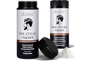 PLOBRT Volumen Puder Haare für Männer, 2 Stück Haar-Styling-Puder, Styling-Puder für Männer mit Natürlichem Look – Matte Textur, Lang Anhaltender Halt – Einfach Aufzutragen, Nicht Fettend