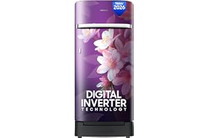 Samsung 189 L, 5 Star, Digital Inverter, Direct-Cool Single Door Refrigerator (RR21H2H25WB/HL, Wild Lily Blue, Base Stand Drawer, Single Touch Defrost, 2026 Model)
