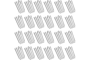Natuce 24PCS Ganci per tende a 4 punte, Ganci per Tende, Arricciatura a piega fissa, Gancio da Tende, Gancio Tenda Metallo