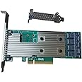 SVNXINGTII SAS9305-16i SATA SAS 16 Port HBA 12Gbs RAID Controller Card Host Bus Adapter PCIe 3.0 x8 IT-Mode 05-25703-00 Card (9305-16i)
