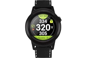 GolfBuddy Aim W11 Golf Watches With GPS - Premium Full Color Touchscreen - Easy-to-use Golf Watches, Black
