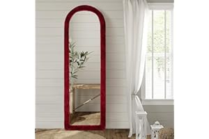 UYRIE Fluffy Mirror Edge Cover (NO MIRROR) - Universal Fit for Arch Full-Length Mirrors, Decorative Full-Length Mirror Cover, High Elasticity, Enhance Room Ambiance, Room Decor, Women Gifts