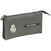 SAFTA Real Madrid 3rd Team 24/25 &ndash; Triple Pencil Case, Children's Pencil Case, Ideal for School Age Children, Comfortable and