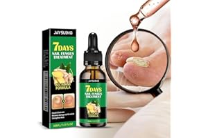 BOSENLAM 7 Days Nail Fungus Treatment Toenail Fungus Treatment Extra Strength-Ginger Nail Treatment,Toenail Cuticle Care Oil Care,Multi-Purpose Nail Repair for Your nails a Natural Shine (1)