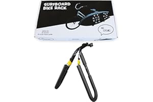 HO STEVIE! Surfboard Bike Rack - Cruise to Your Surf Spot [Choose Color] (Black)