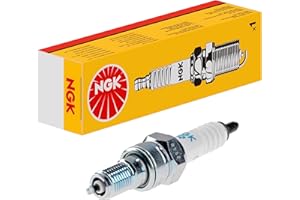 NGK Bujía de encendido 5666 supresión de interferencias 5 kOhm con asiento de estanqueidad plano Versión de conexión M4 electrodo central niquel Electrodo de masa Ancho de llave: 16 mm Long. de rosca: