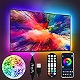 FUPT Led Strip Lights,2M RGB Lights for TV Led Backlight with App Control,Music Sync,LEDs Lights for Bedroom,Party,TV,Gaming Room for Christmas Halloween Decorations