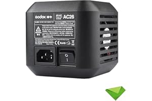 EACHSHOT Godox AC-26 Adapter for Godox AD600Pro, Flashpoint XPLOR 600 Pro Witstro Outdoor Flash Monolights (Godox AC-26)