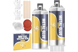 YUMCRAFT Metallkleber 100ml, 2K Flüssigmetall Kleber, Metall Kleber Extra Stark für Reparieren Metall, Edelstahl, Kunststoff, Holz, Keramik, Wasserfester Hitzebeständiger Epoxidharz Klebers