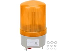 Eujgoov Luce Lampeggiante a LED, 220 V CA BEM ‑ 1101 Spia Luminosa Lampeggiante Attrezzatura di Allarme Luce di Emergenza(giallo)