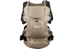 Diono Carus Essentials 3-in-1 Carrying System for 3.2-15kg - made for Urban Adventures, Easy-to-Use - Parent-Facing, World-Facing, Back Carry, Sand 27101-GL-01