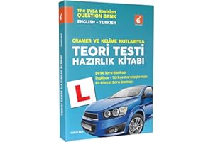 English - Turkish Ingiltere Ehliyeti Theory Test Revision Book for the UK Driving Test - Teori Testi Hazırlık Kitabı 2025 için geçerli güncel soru bankası