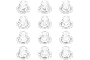 DACATOOW 12 Pcs 4.5cm Caravan Awning Limpets Kit - Heavy Duty High Transparency ABS Rotating Screw Suction Cups (15mm Bolt), Weatherproof Awning Accessories for Motorhome Campervan Van Canopy & Hanging Organis