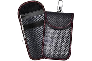 HUANGYIHAN 2 llaves de coche Keyless Go con bloqueo RFID y funda Faraday para mando a distancia